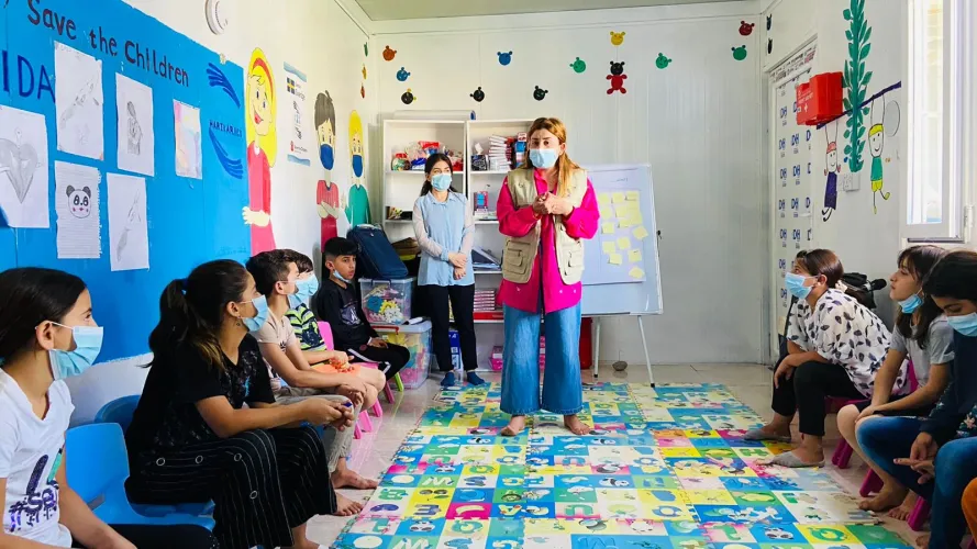 Harikar-SCI/SIDA Community center in Chamishko Camp, 2022 report.